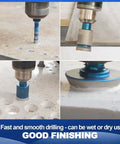 Beast Diamond Core Drill Bit Hole Saw Kit for porcelain, ceramic, marble, granite dry drilling 11 pieces sizes 6mm to 65mm