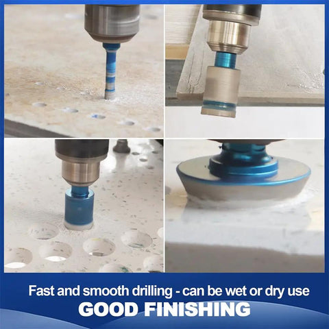 Beast Diamond Core Drill Bit Hole Saw Kit for porcelain, ceramic, marble, granite dry drilling 11 pieces sizes 6mm to 65mm