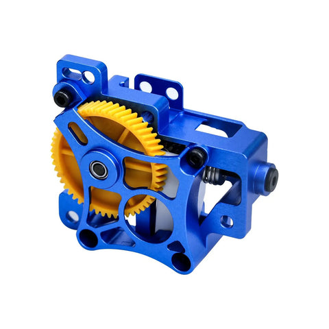 Built Tough Extruder Upgrade Kit For X1 And P1 Series 3D Printers with lightweight aluminum and yellow gears
