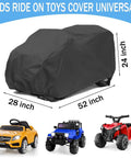 Waterproof Kids Ride On Car Cover That Shields Large Ride On Trucks And Toy Cars From Rain Sun Dust And Leaves With Windproof Straps