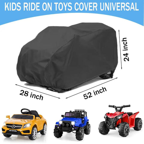 Waterproof Kids Ride On Car Cover That Shields Large Ride On Trucks And Toy Cars From Rain Sun Dust And Leaves With Windproof Straps