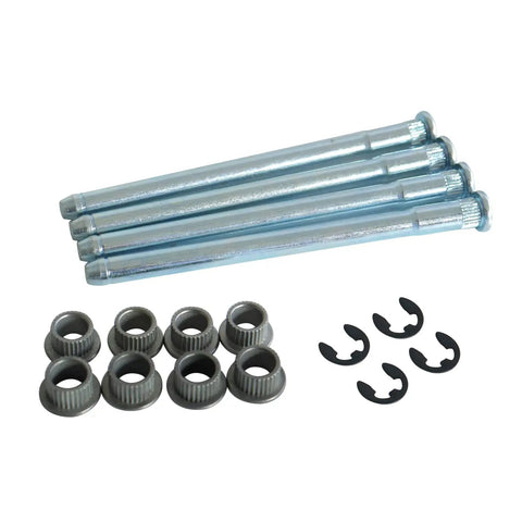 Door Hinge Pin And Bushing Kit Tool For Chevy And GMC Trucks Fits C1500 C2500 C3500 K1500 K2500 K3500 From 1988 To 2001 Models Replacement Easy Install Durable Hinges For Long Lasting Performance, 6 pins, 8 bushings, 6 clips
