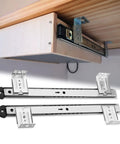 Heavy Duty Metal Ball Bearing Drawer Slides With Whisper Quiet Operation For Keyboard Trays And Cabinet Drawers, 1 Pair For Under Desk Keyboard Shelf, Perfect For Your Home Office Setup And Pro Grade DIY Projects. Under-desk keyboard tray metal slides, 1 pair