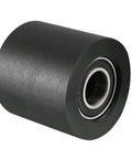 High Quality Slick Roller Idler Bearing Pulley engineered for zero grind, 10MM bore, black polyurethane, smooth ride conveyor wheel.