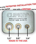 ClipKey installation tool for five set retainer clips and o rings kit fits major impact wrenches snap ring brands.