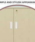Top Grade No Hassle Self Adhesive Cabinet Handles Pair White Pp Drawer Knobs on a modern cabinet door.
