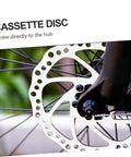 Mechanical Bike Disc Brake Kit Front And Rear Upgrade With 160mm Rotors, Forged Aluminum Calipers, detailed view of cassette disc.