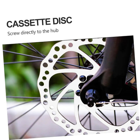 Mechanical Bike Disc Brake Kit Front And Rear Upgrade With 160mm Rotors, Forged Aluminum Calipers, detailed view of cassette disc.