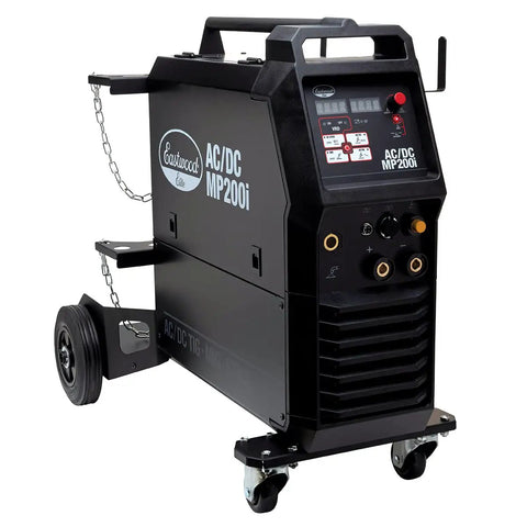 Elite 200 Amp All In One Multi Process AC DC Welder MP200i front view on wheels