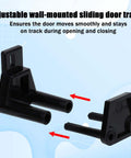 Two Pack Sliding Barn Door Floor Guides For Bottom Track Adjustable Roller With Screws And Expansion Tubes