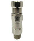 360 Degree Swivel Joint For 1 Quarter Inch Airless Spray Guns Hose Connector, High Pressure Nickel Plated For Durability And Corrosion Resistance, Easy Glide Movement, Compatible With Graco Paint Sprayers And Spray Guns, vertical nickel-plated fitting