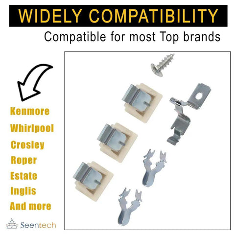 Dryer Door Latch Strike Kit For Whirlpool Kenmore Replacement Part Replaces 236877 420198 423232 279337 3392538 Easy Install