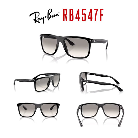 Boyfriend Two Square Sunglasses Black Frame With Light Grey Crystal Lenses 60mm Unisex Dope Shades Lightweight Italian Made