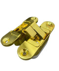180 Degree Concealed Heavy Duty Door Hinge For Wood Doors Zinc Alloy Butt Hinge Gold Left Open Finish Hidden Mount Durable One Piece Construction