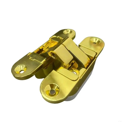 180 Degree Concealed Heavy Duty Door Hinge For Wood Doors Zinc Alloy Butt Hinge Gold Left Open Finish Hidden Mount Durable One Piece Construction