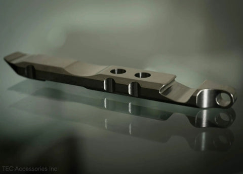 Titanium Ti Pry Mini Pry Bar Keychain EDC Pocket Pry Tool With Bottle Opener, lightweight 6Al4V titanium multi-tool close-up