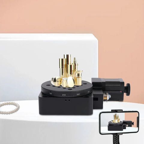 Motorized Rotation Stage 360 Degree Optical Rotary Table For Industrial Production with high-precision worm gear transmission