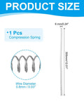 Patil Small 0.8 Mm Wire Dia 6 Mm Od X 305 Mm L Stainless Steel Extension Spring For Heavy Duty Shop Repairs And Home Fixes Made From Durable Tempered 304 Grade That Grows Strong. 1 pcs compression spring, 0.8mm wire, 6mm OD, 305mm length