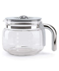 Boost Your Daily Grind With This Smooth Operator Retro Drip Coffee Maker Featuring 10 Cup Glass Carafe with lid in clear glass.