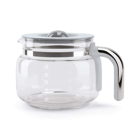 Boost Your Daily Grind With This Smooth Operator Retro Drip Coffee Maker Featuring 10 Cup Glass Carafe with lid in clear glass.