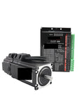 Servo motor with CL57-BK driver module, black finish, 2-piece set
