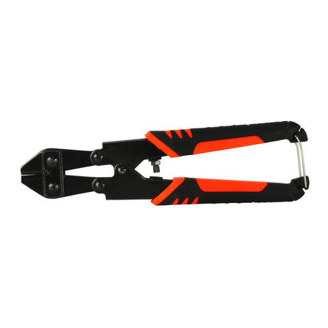 Heavy Duty Mini Bolt Cutter With Tough Hardened Blades And Comfy Anti Slip Handles That Make One Hand Wire Snipping Absolutely No Sweat Work For Home Or Garage Projects, 22 cm size, vanadium steel.