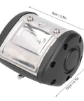 Two Outlet Milking Pulsator For Cow And Goat Milking Machines with durable plastic housing, dimensions visible