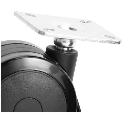 Built Tough Locking Caster Wheels For Weber Spirit 200 And 300 Series Grills, close-up of swivel plate and wheel.