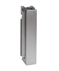 Side view of Stainless Steel RV Baggage Door Catch Latch Square 2 Pack With Rubber Base Pad for travel trailers and motorhomes.