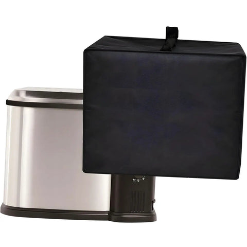 Heavy Duty Electric Frying Pan Protector Cover with handle, machine washable splash guard, heat resistant 600F, oil and grease shield.