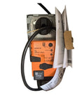 Heavy Duty Electric Damper Actuator NrQ24ASR for HVAC zone control with manual documents attached, sealed in box.