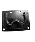 316 Stainless Steel Electrophoretic Black Hatch Ring Pull For Deck Hatch, flush lift ring marine locker handle, black finish