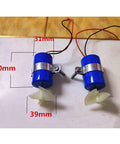 Beefy 7.4V RC Jet Boat Underwater Thruster 16800 RPM CW CCW 3 Blade Propeller showing size dimensions on white background