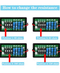 How to change resistance positions for VCM Muzzler Harness Disable Kit For 3.5L V6 With VCM, compatible with Honda and Acura vehicles
