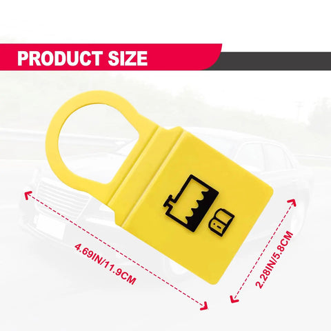 2 Pack Engine Coolant Reservoir Cap Yellow Replacement Cap for Jeep Dodge Ram Chrysler Fits Most TJ XJ KJ WJ Models and Dodge Ram 2012 2015 CV Engines Durable Plastic Easy Install No Fuss Leak Proof High Visibility Seal with dimensions shown