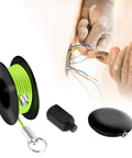 Magnetic Wire Puller Set With Fish Tape System For Fast Cable Routing Inside Walls And Outdoor Projects cable puller tool with green tape