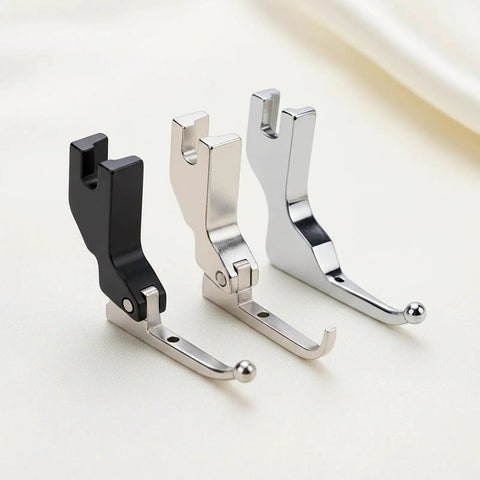 3X Bead Sequin Special Presser Foot For Wedding Dress Beading, Professional Sewing Attachment in black, silver, and chrome