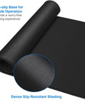 XXL 31.5x15.7 Inch Gaming Mouse Pad with Water Resistant Surface and Non Slip Rubber Base, Black, rolled view