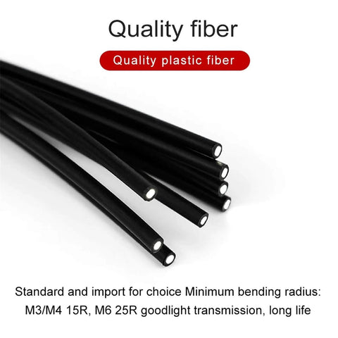 M3 M4 M6 Fiber Optic Sensor cables, L-Shaped Thread Proximity Diffuse Switch, import M3, 2-meter cable, pro grade high sensitivity