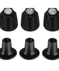 Matte Black 3-Piece Shower Knob Replacement Kit for Verve Tub Shower Handles, Includes Hot Cold Diverter Faucet Handles