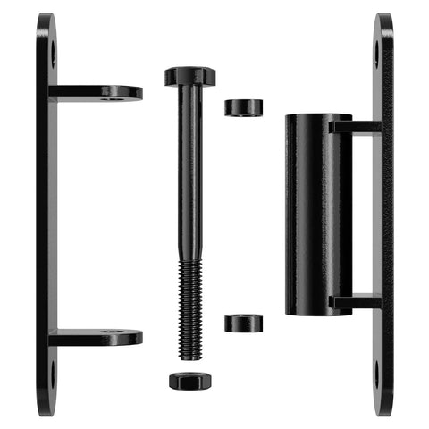 Heavy Duty Gate Hinges 7-Inch Silent Bearing Outdoor Gate Hardware, Stainless Steel Strength For Any Weather, Waterproof And Rust-Resistant, Easy Install With Included Screws black gate hinge kit with screws
