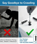 Universal Toilet Seat Bolts Replacement Kit For THU651N And Most 14-19mm Standard Seats, 4-Pack Heavy-Duty Stainless Steel Hardware, Quiet Secure Fit, Easy Install, Compatible With Kohler American Standard And More top-access fixing kit