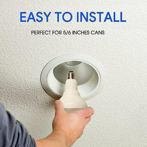 6 Pack BR30 LED Recessed Light Bulbs Knocking It Out With Crisp 5000K Daylight Glow, Smooth Flicker Free Dimming, Energy Sipping 65W Equivalent Flood Lamps Straight Up Built To Last