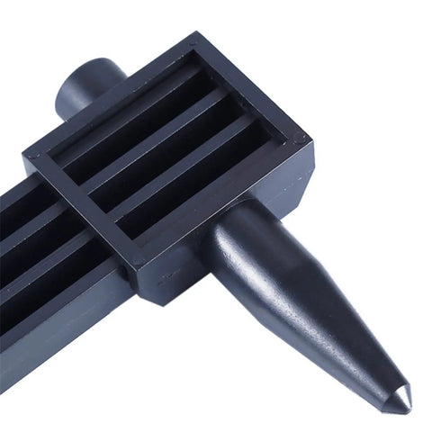 Two Piece Sprocket Bolt Gauge Set For Nailing Exact Dimensions Precision Gear Tooth Checker and Diameter Measuring Wheel, close-up view.