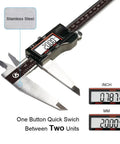 Digital Caliper 12 Inch 300mm Stainless Steel Vernier Measuring Tool With IP54 Splash Proof Electronic Micrometer showing LCD screen