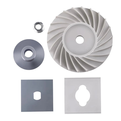 Heavy Duty Blade Mounting Hardware Assembly For Ryobi 20 Inch 40V Brushless Lawn Mower Deck Replacement Kit includes metal components.