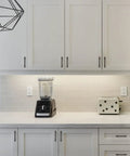 Modern kitchen showcasing 10 Pack 5 Inch Matte Black Cabinet Handles For Kitchen Cabinets And Drawers Cupboard Pulls Hardware 128mm Center To Center Length Durable Metal Pulls With Easy Installation And Modern Update.