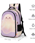 Dope Spooky Ghost Jack O Lantern Printed Unisex Backpack with large capacity, durable polyester, breathable comfort