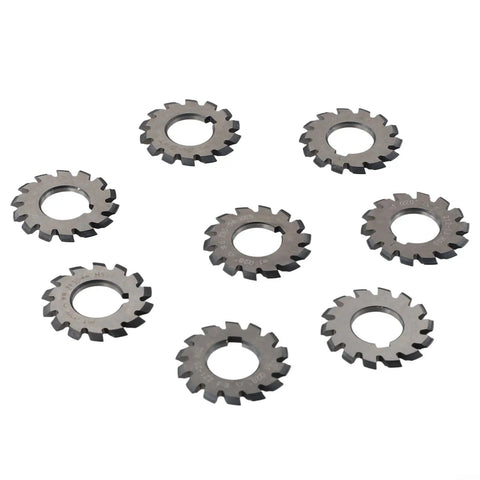 M1 Pro Grade Gear Cutter Set With HSS Involute Milling Cutters For Metalworking And CNC Machining, 8-Piece Kit in High Speed Steel