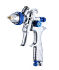 High Atomizing Paint Sprayer With Slick Stainless Steel Nozzle For Cars And Furniture, 600cc cup, chrome finish.